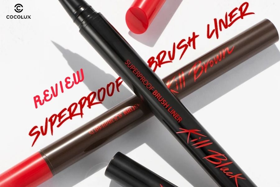 Review Dạ Kẻ Mắt CLIO Superproof Brush Liner Kill Black